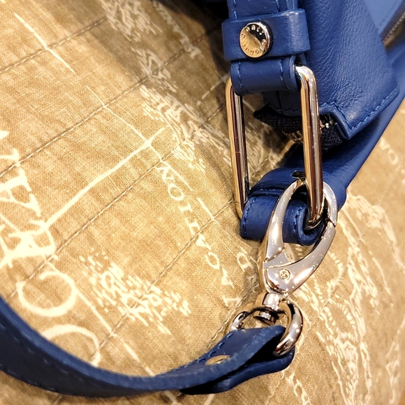 Gianni Conti Blue Leather Bag - Picture 10 of 10